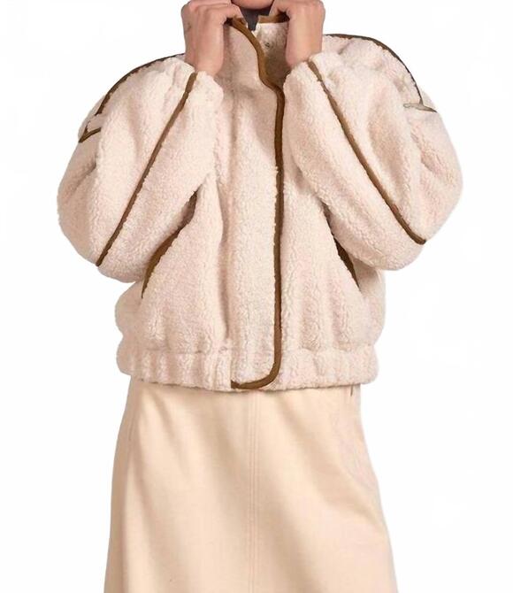 ELAN Jackets & Blazers - NEW ELAN slate sherpa cozy jacket in off white